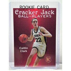 Caitlin Clark Rookie Card Cracker Jack Iowa Hawkeyes Indiana Fever WNBA …